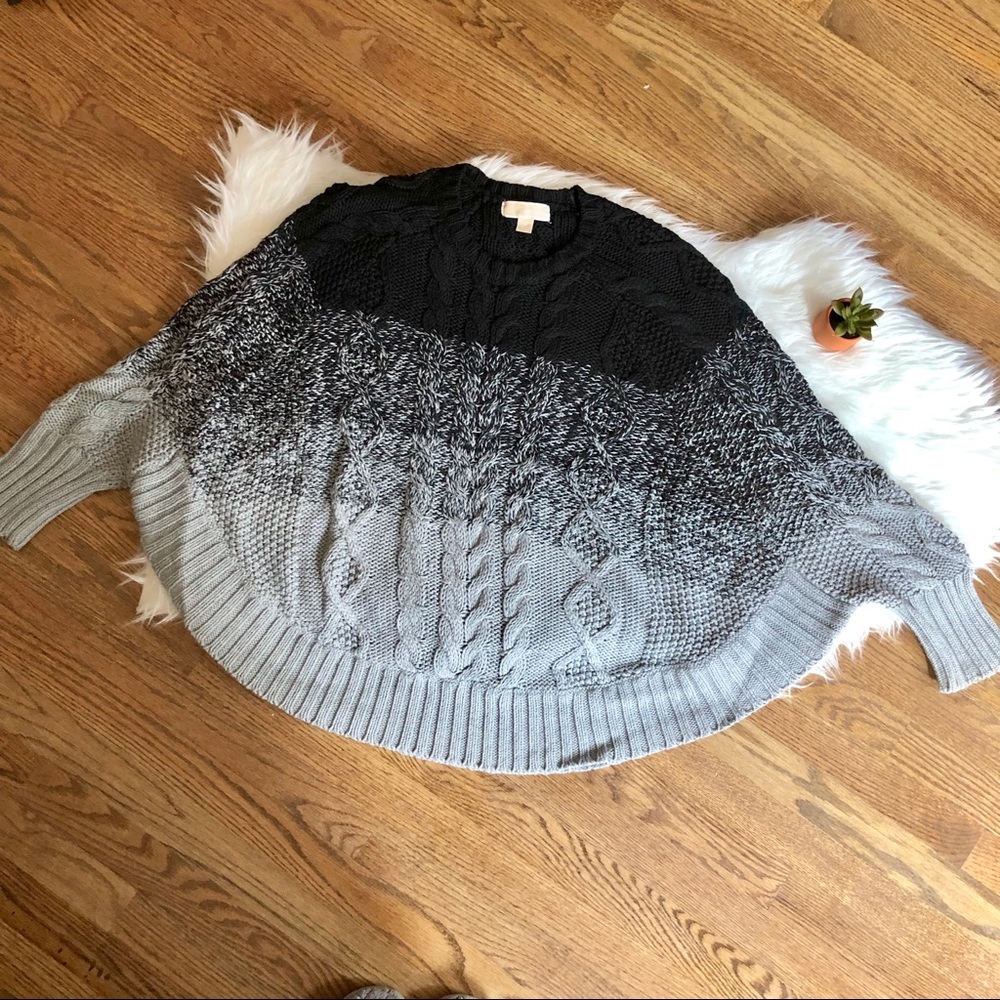 MK poncho sweater